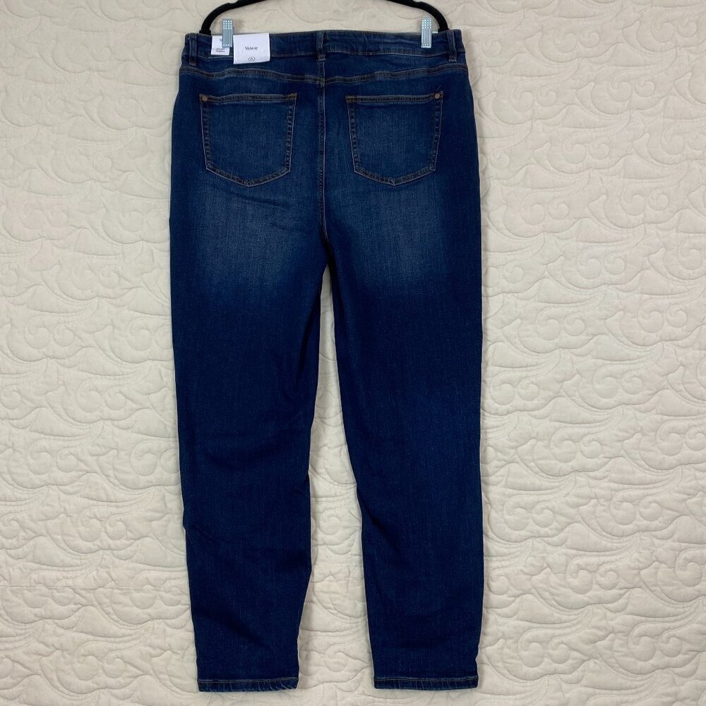 NEW Addition Elle Skinny Blue Jeans Size 18 Regular - Picture 2 of 12